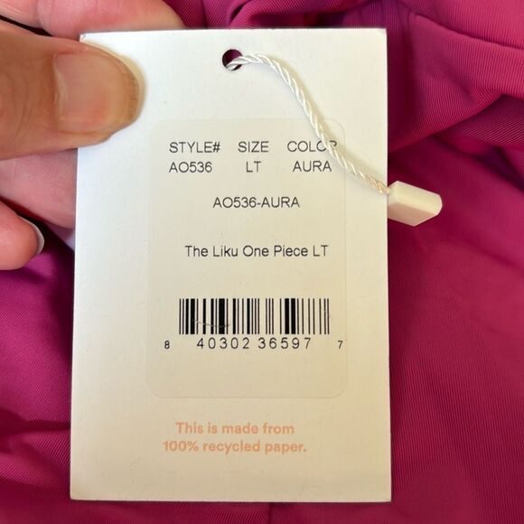 Andie The Liku One Piece LT Swimsuit Aurora size Large‎ NWT long torso - Picture 7 of 9